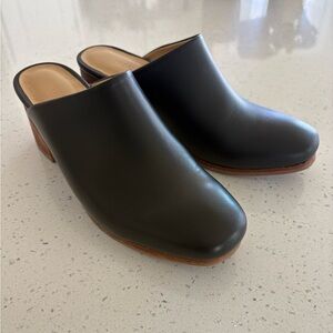 Nisolo Black All Day Heeled Mule Clogs 6
